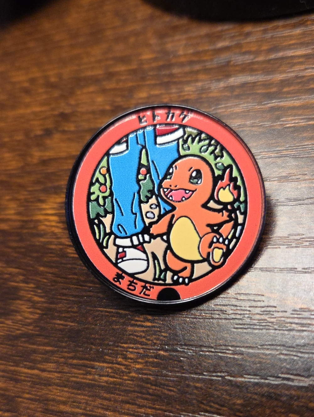 Charmander Enamel Pin - Orange Pokemon-Inspired Reptile Accessory